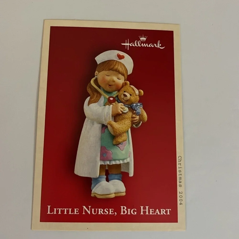 Hallmark Keepsake Ornament 2004 Little Nurse Big‎ Heart Nina Aube Box & Card